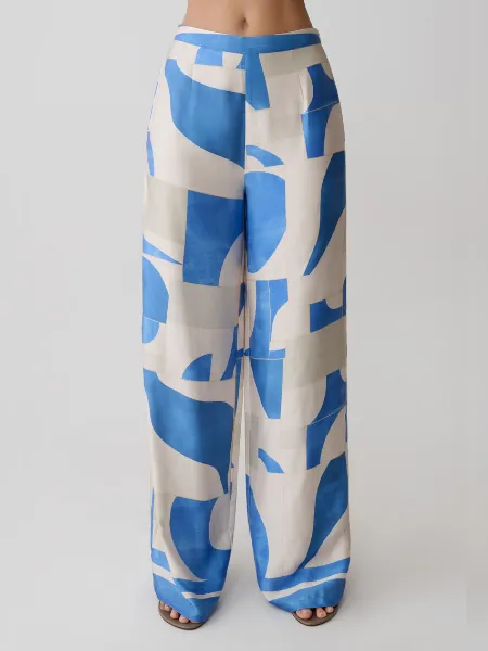Rachel Satin Straight Leg Pants