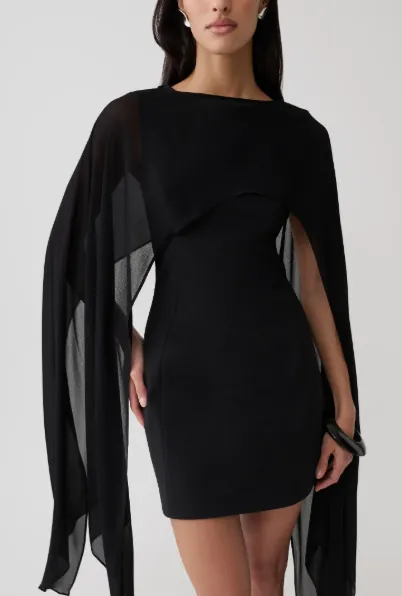 Triana Chiffon Overlay Mini Dress